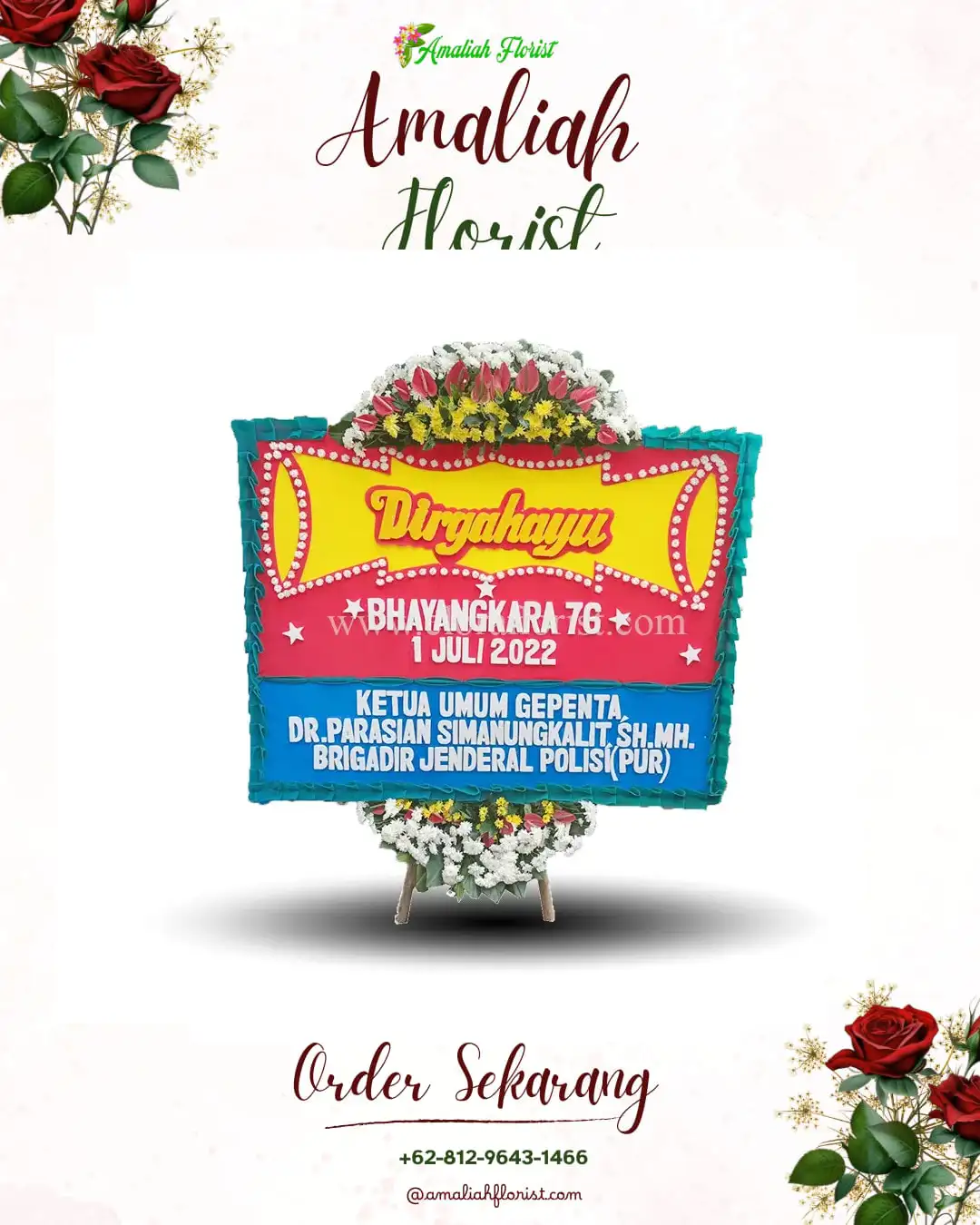 Papan Bunga HUT Ulang Tahun Pemalang